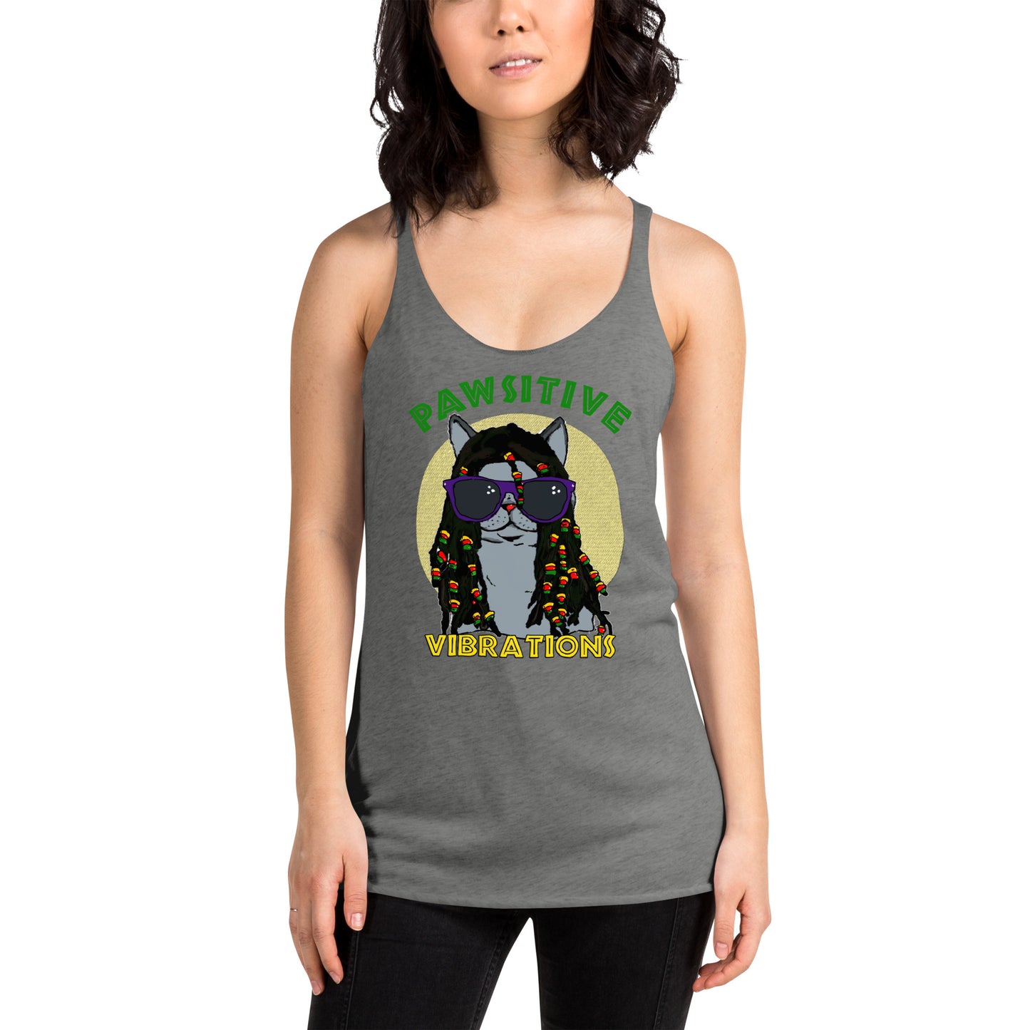 Pawsitive Vibrations Racerback Tank