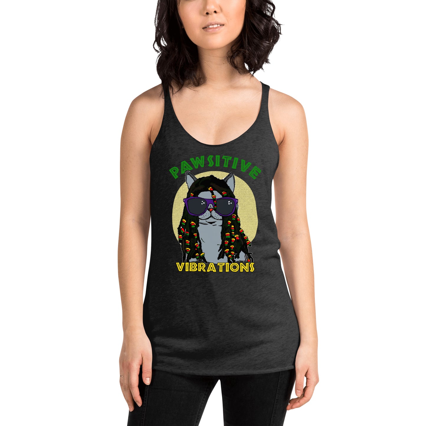 Pawsitive Vibrations Racerback Tank