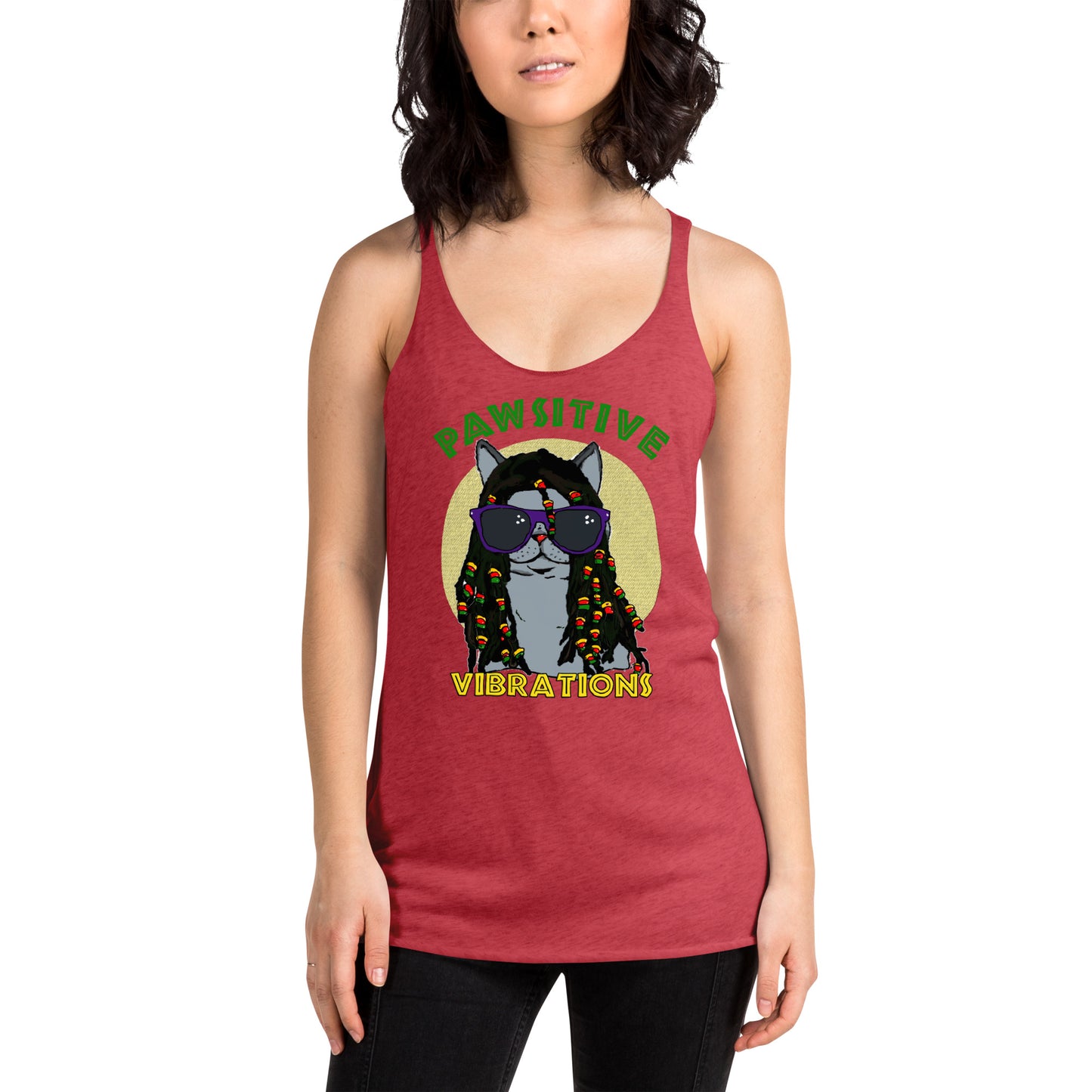 Pawsitive Vibrations Racerback Tank