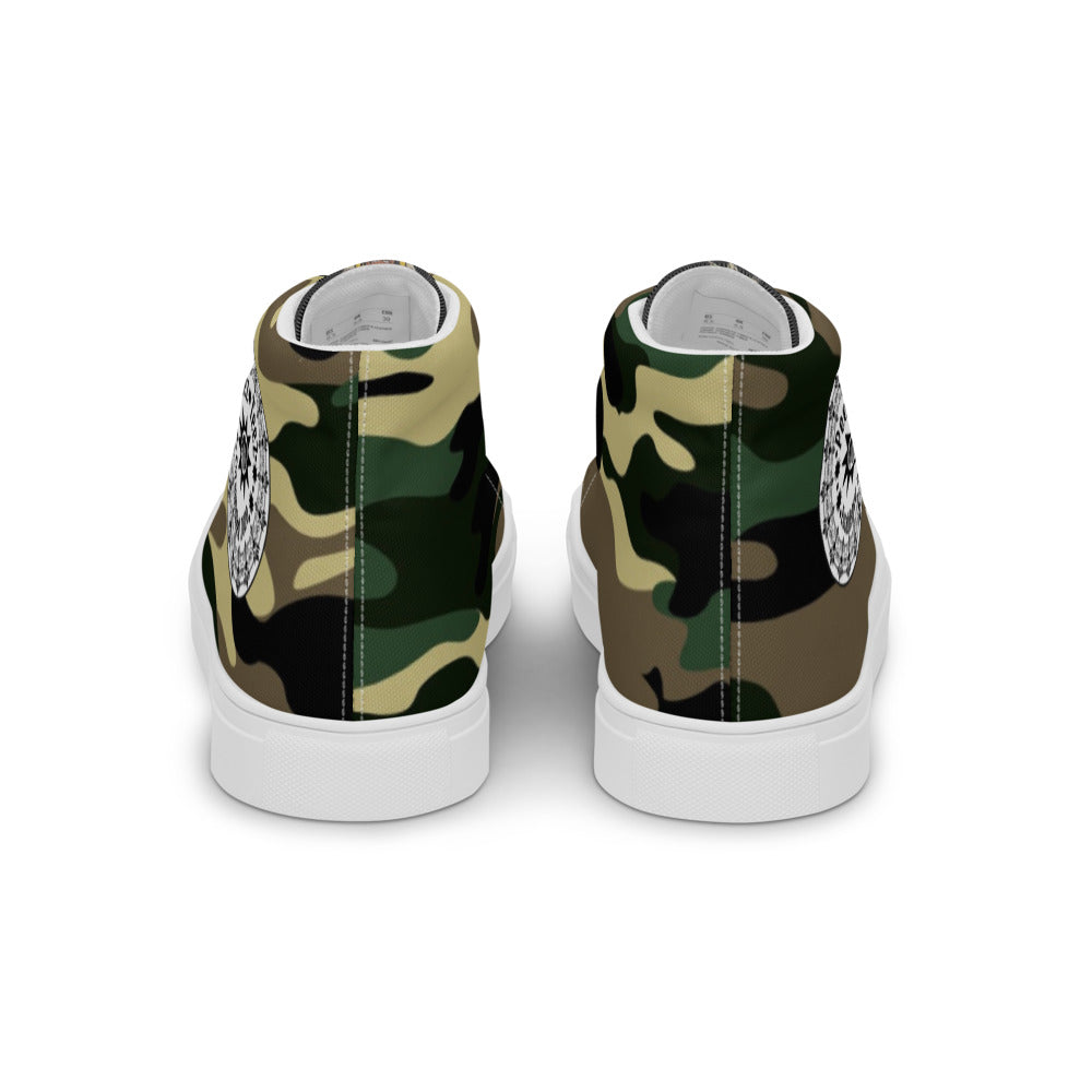 Men’s high top canvas shoes