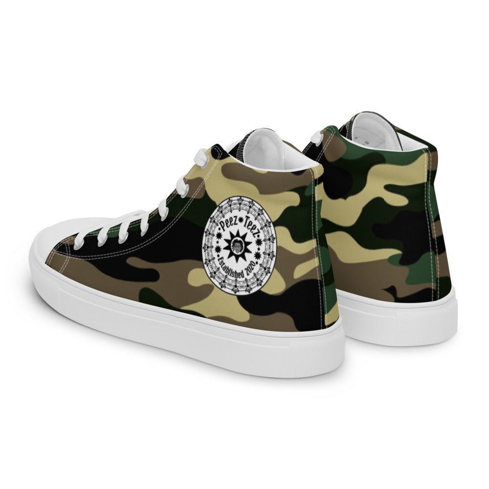 Men’s high top canvas shoes
