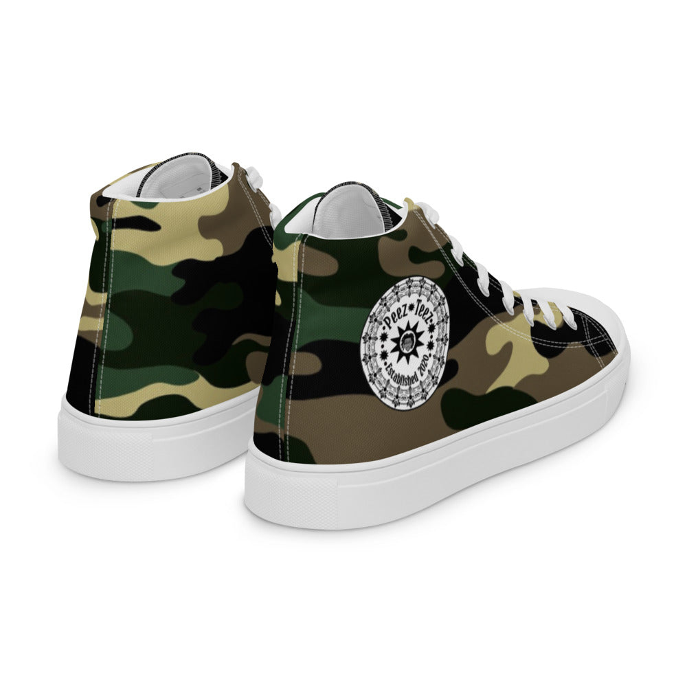 Men’s high top canvas shoes