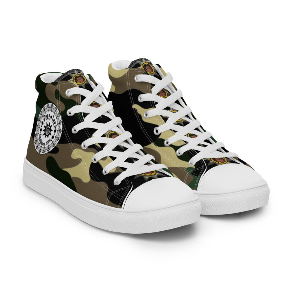 Men’s high top canvas shoes