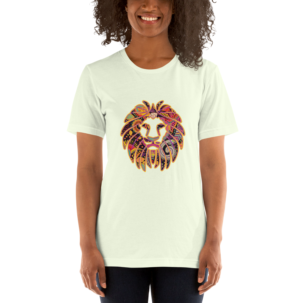 Short-Sleeve Unisex T-Shirt lion paisley