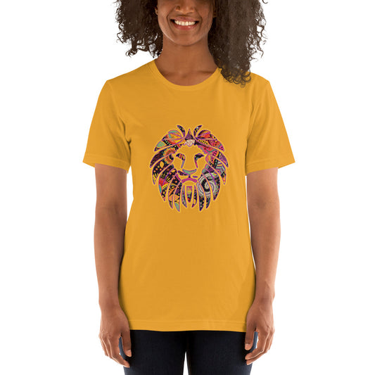 Short-Sleeve Unisex T-Shirt lion paisley
